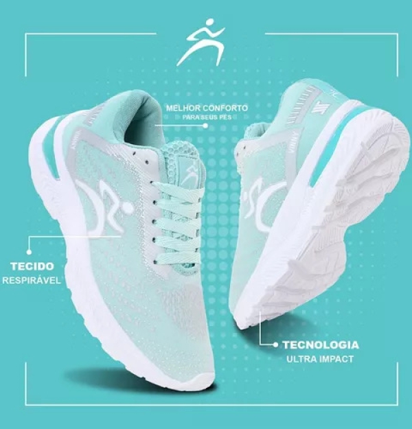 Kit Combo 2 Tenis Feminino Academia Caminhada Corrida Black