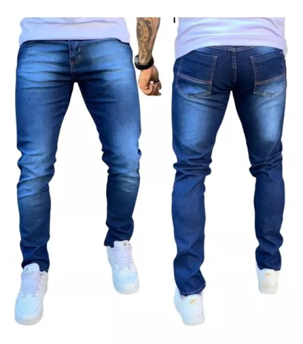 Kit 3 CalÃ§a Masculina Com Lycra Roupas Skinny Justa Premium