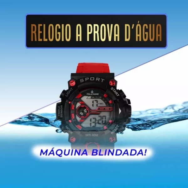 5 RelÃ³gio Masculino Sport-shock Prova DÂ´Ã¡gua Revenda Atacado